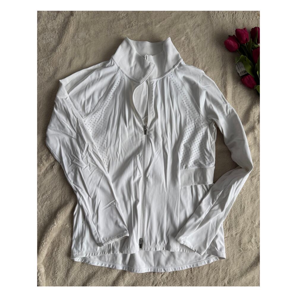 Athleta White Running Golf Jacket Size Large